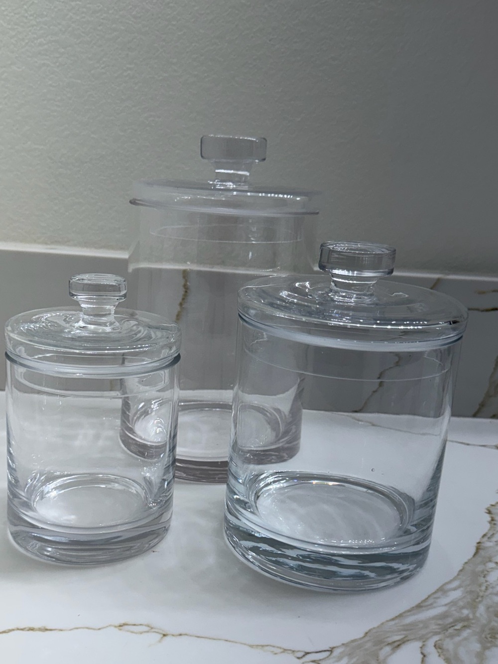 Crate & Barrel Glass Canister Set - Picture 4 of 9